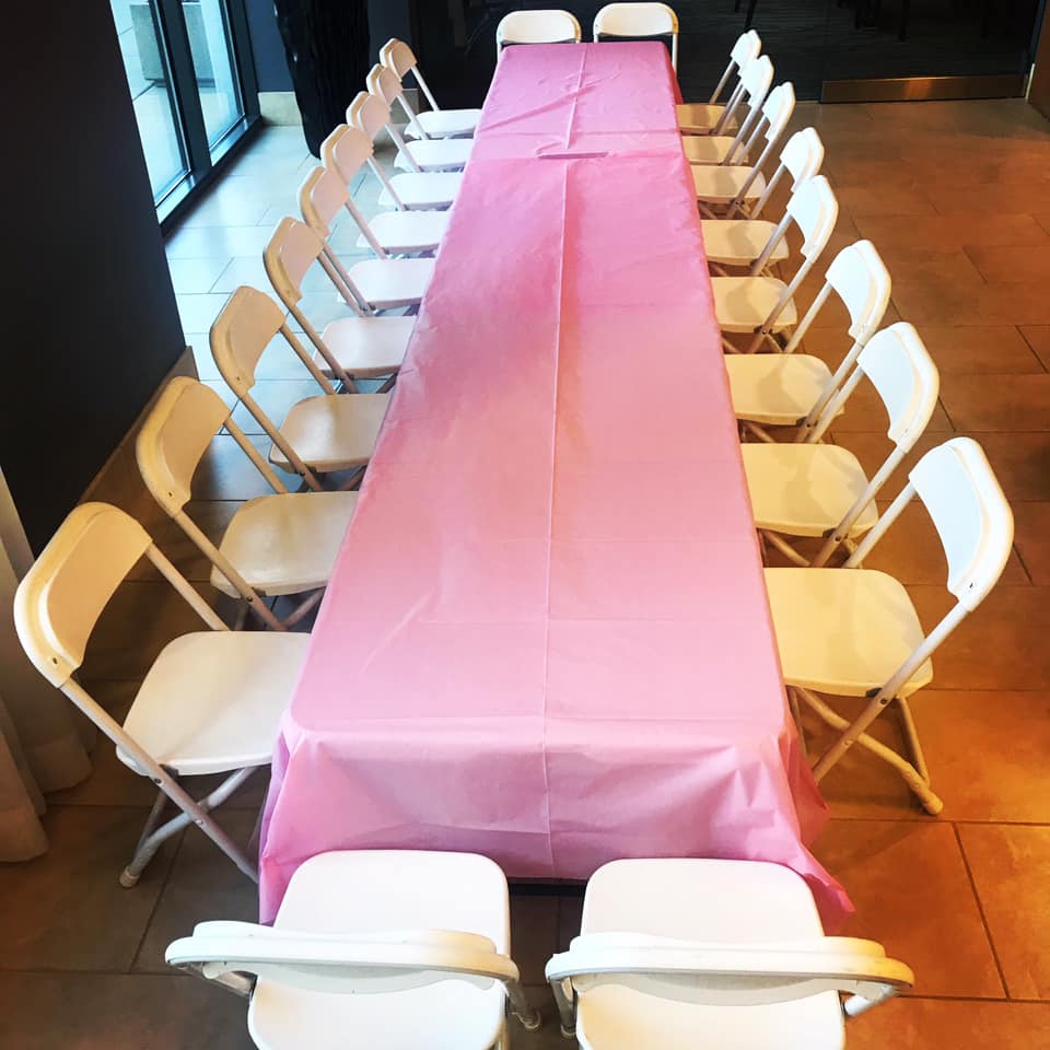 table and chairs rental in Chicago